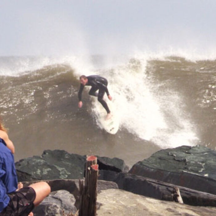 From waist high wedges to pile drivers behind the jetty, the swell delivered what it promised!