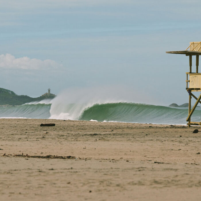 By now, everyone is aware of the epic swell that ran into Puerto Escondido a few weeks ago. Insane footage emerged of some ridiculous things happening in Mexico.