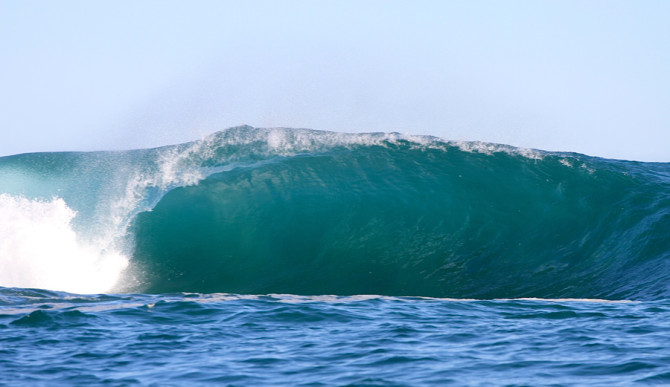 The hospitable wave had us right in, with a nice current to lead us right to the door. Photo: Warrick Mitchell
