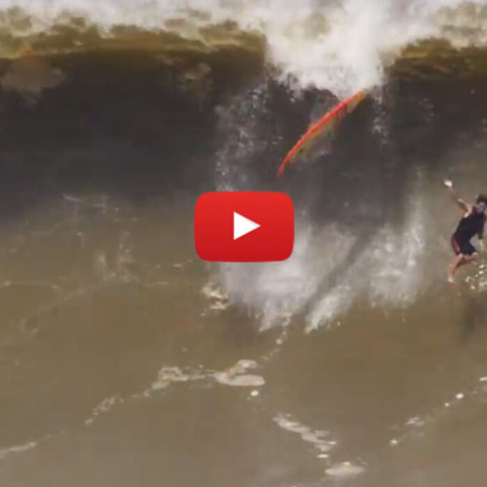 Ricardo Dos Santos. Free fallin' on a Puerto Escondido beast.
