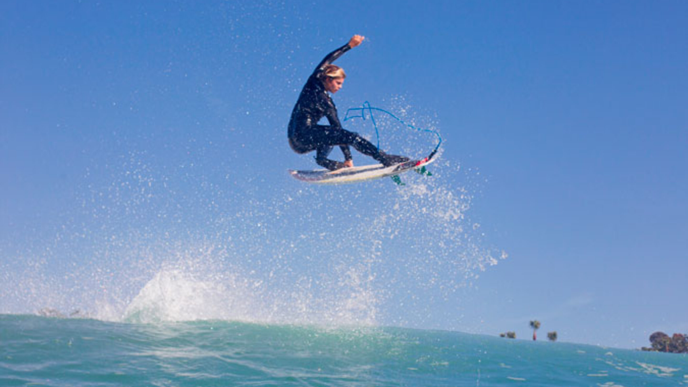 Noa Deane, NOT peeing in his Xcel Drylock. Photo: Quinn Matthews