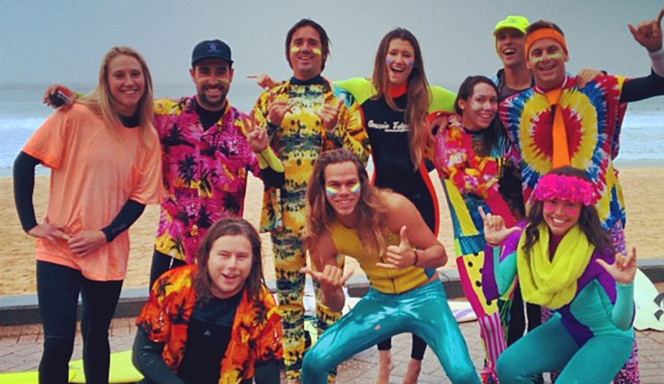 Sheer stoke... and bright Day Glo vibes. Photo: Shelby Stanger