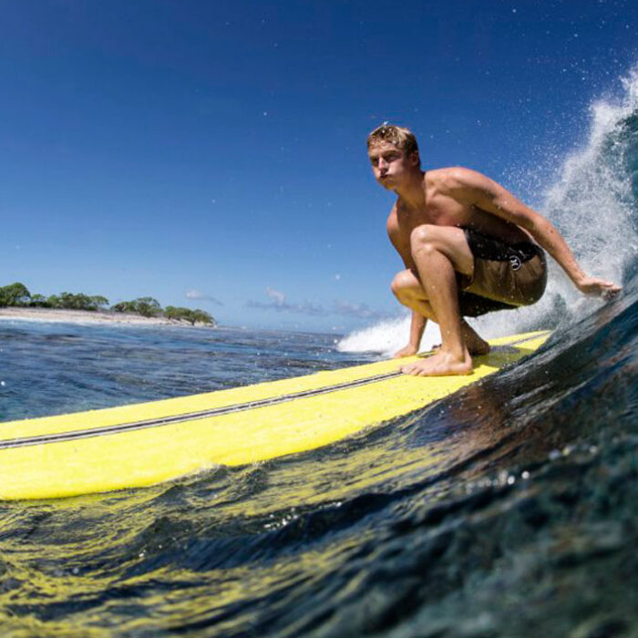 In the winter, you can go down to the beach, and it can be like a ghost town. It can be a weird feeling. It’s kind of creepy. All the crowds, all the families going to surf and hang out at the beach… that’s the best part.