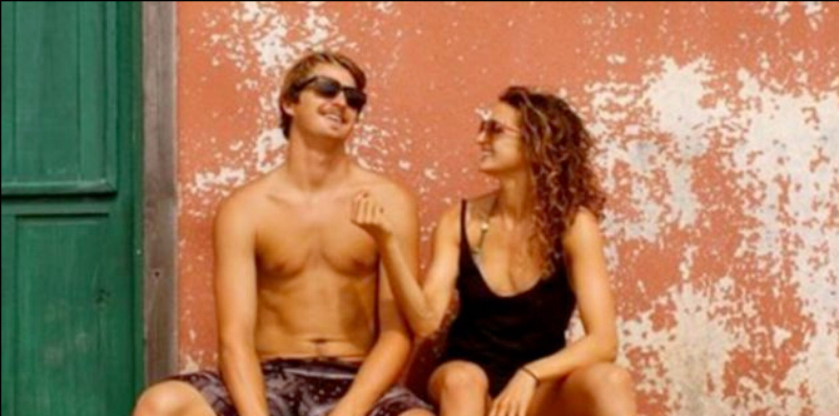 Peter and his sister, Laura. Photo: Facebook