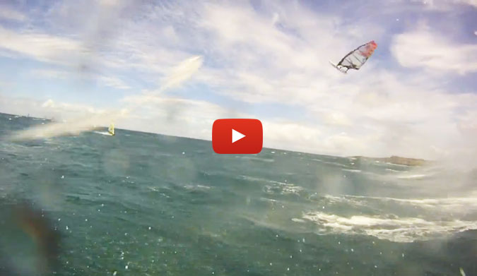 It's not just about straight-lining along a glassy lake in the mid-'80s, it's about launching off of and into whatever the ocean can throw out there. Case in point above.