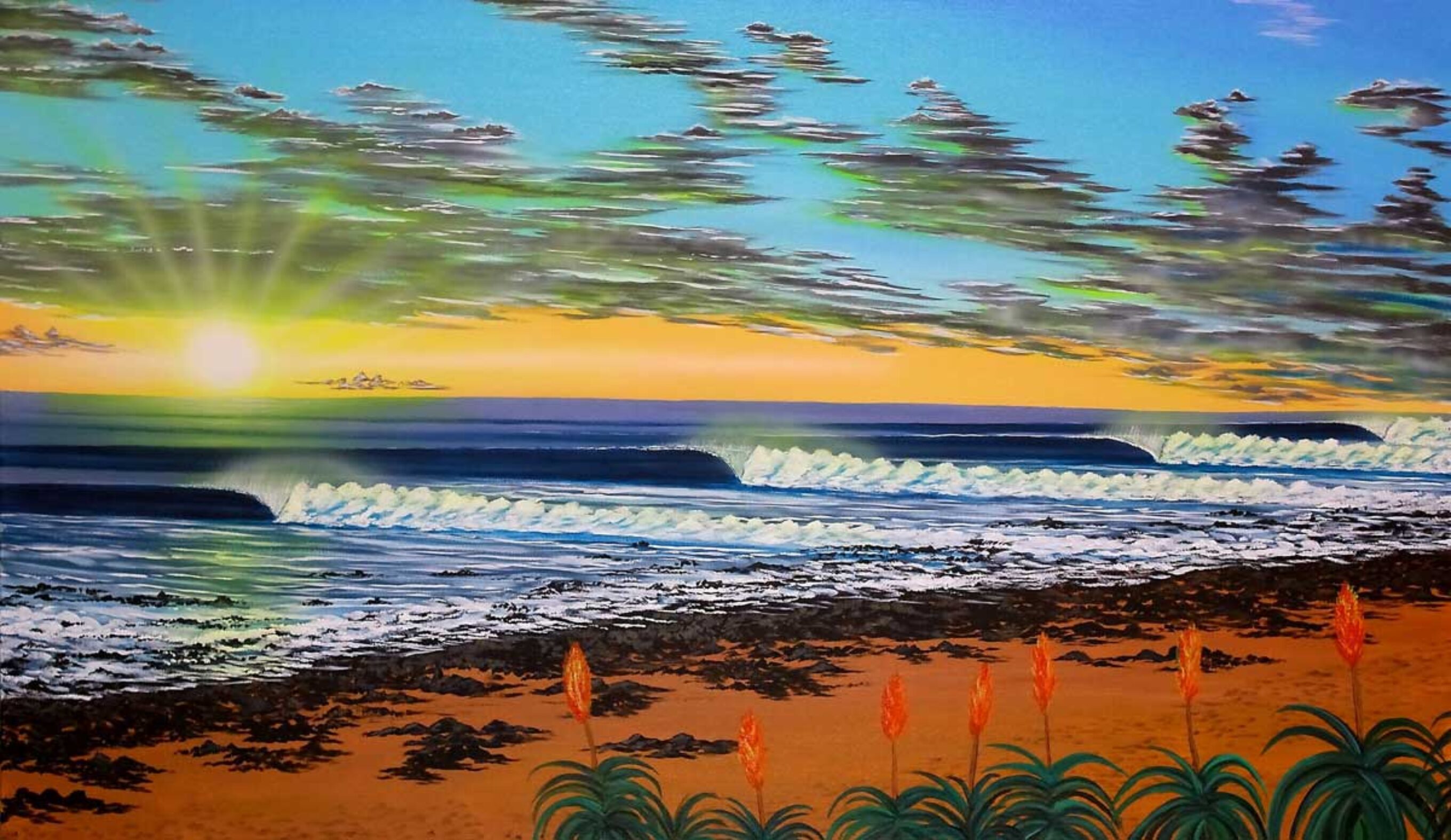 Lineup shot of one of the best righthand point breaks on the planet. Photo: Yerba