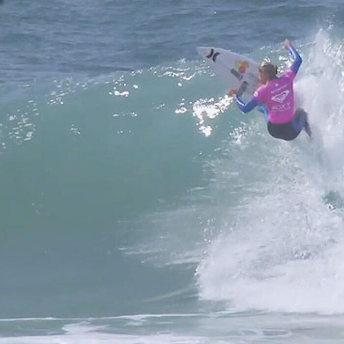 With twenty-one minutes left in the heat, Lakey Peterson put a solid nail in Hareb's coffin that would stay in place for the rest of the heat.