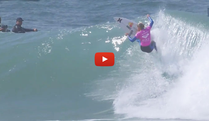 With twenty-one minutes left in the heat, Lakey Peterson put a solid nail in Hareb's coffin that would stay in place for the rest of the heat.