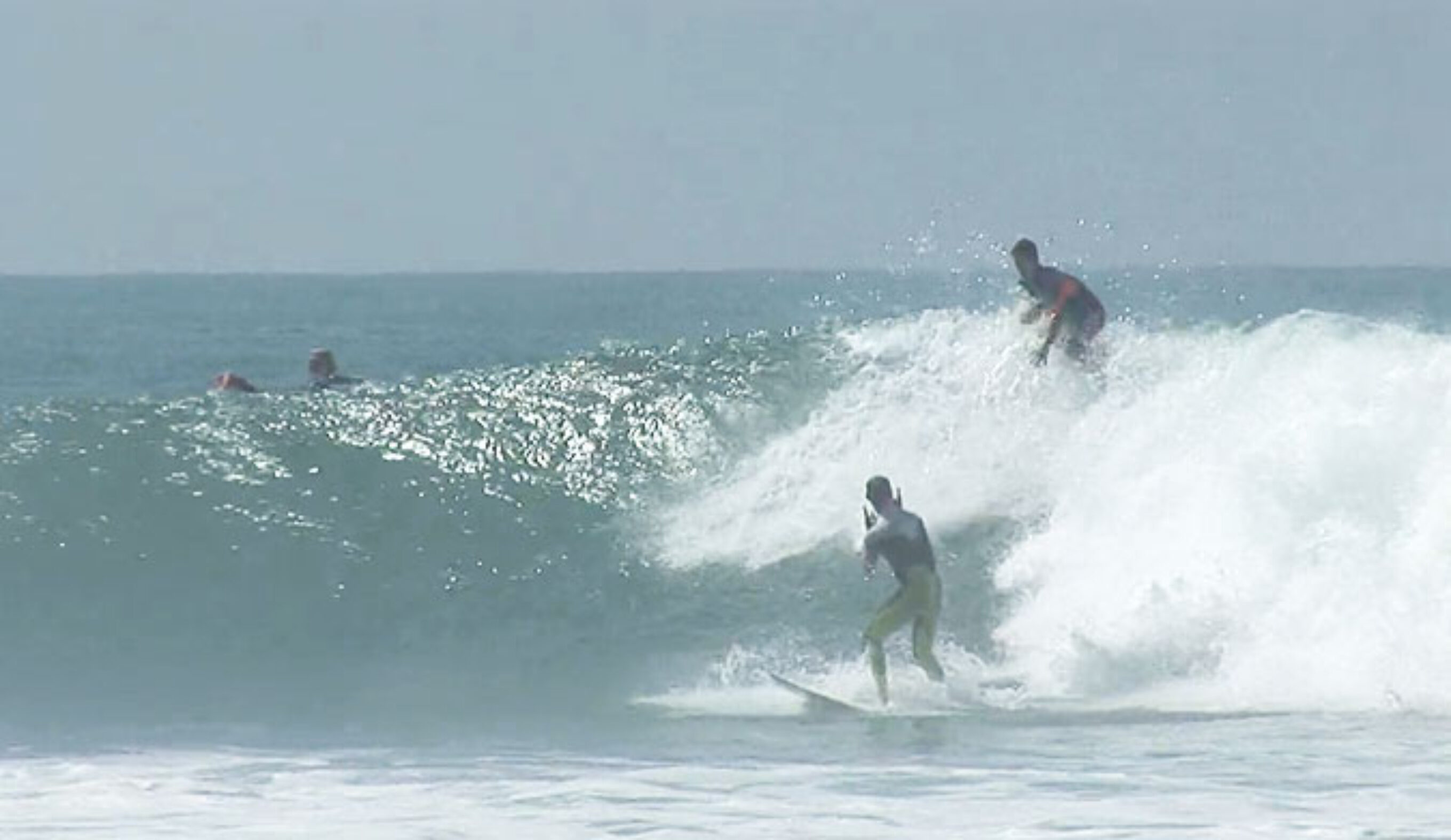There's an upside to getting dropped in on by the number one ranked surfer in the world.