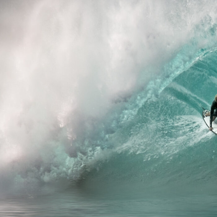 John John Florence didn't get this barrel by not surfing.