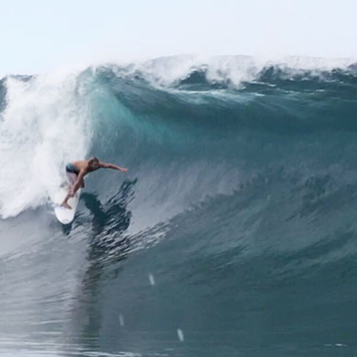 While event organizers watched the purple blob marching across their forecasts towards Tahiti, some of the world's best had some warming up to do.
