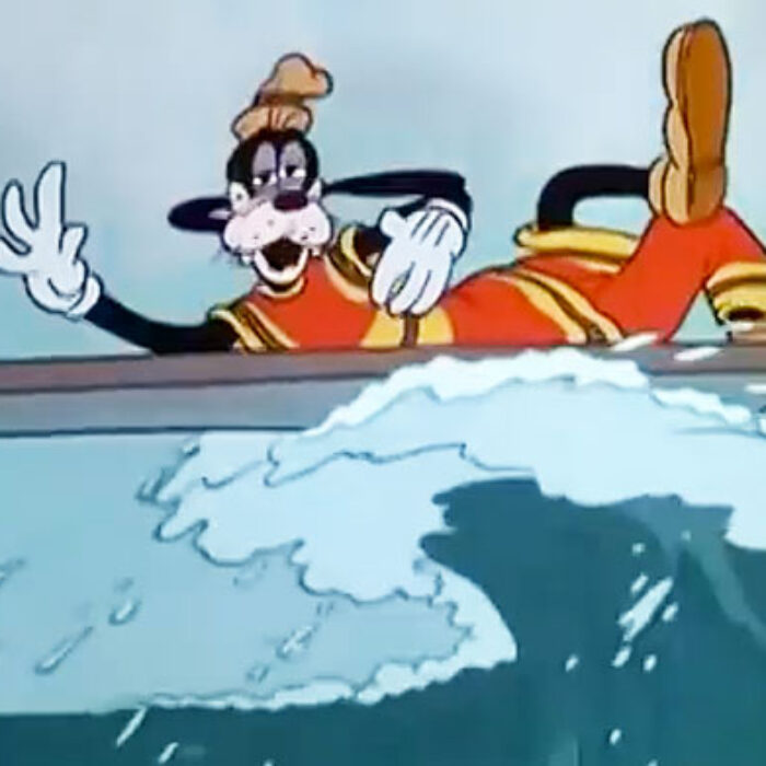 Of course Goofy is a goofy-footer.