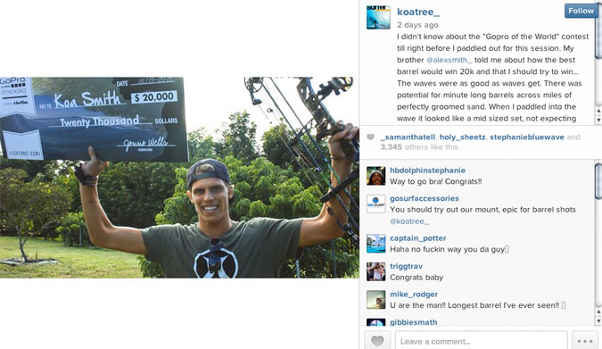 Koa Smith GoPro of the World