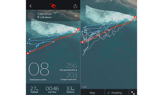GPS Watch App Screenshot