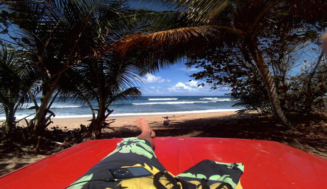 Rick enjoying the view. Photo courtesy of Living Stoked