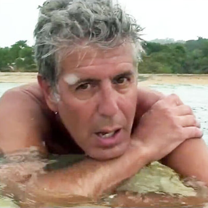 While Liberia may have popped up on surfer's radars, Anthony Bourdain is definitely not popping up.