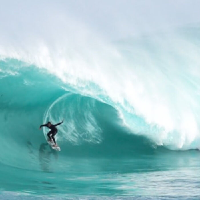 Brett Burcher enjoys a proper barrel.