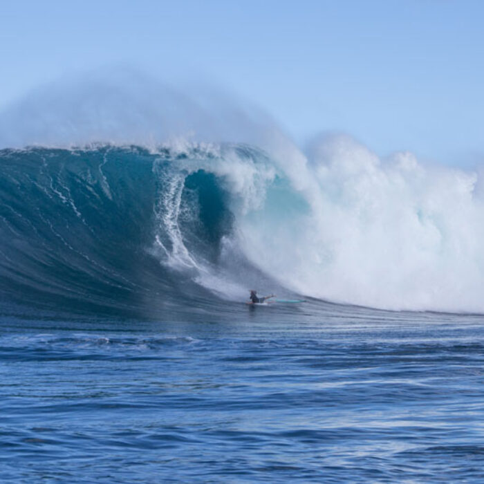 Ian Walsh feeling the wrath of Jaws.