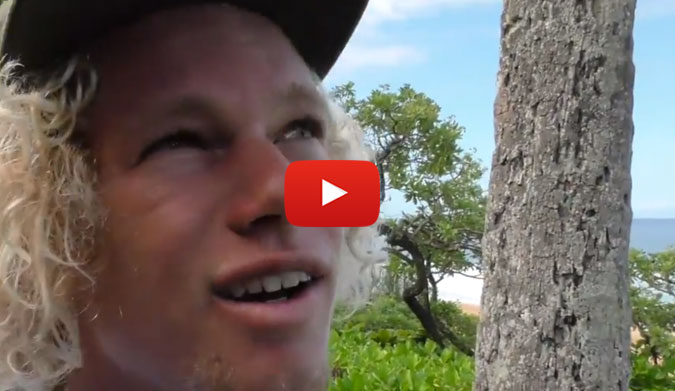 What is your favorite surfer scared of?