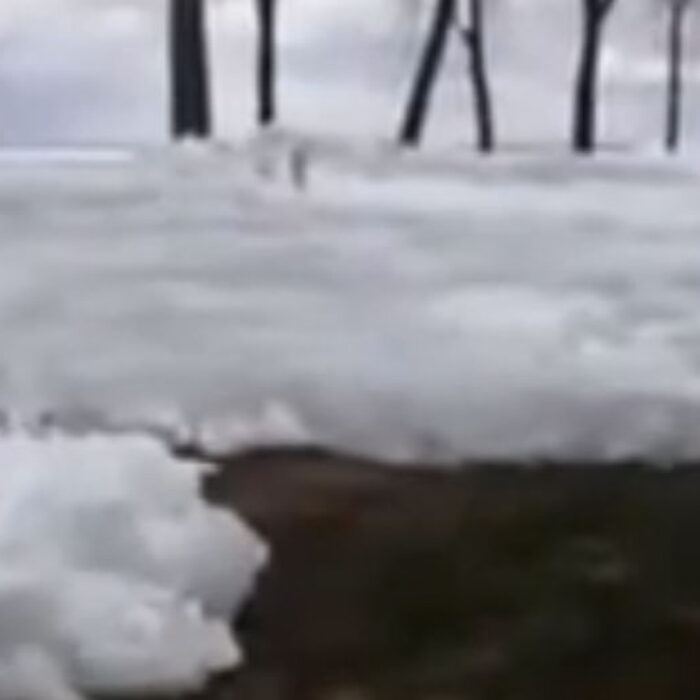 Ice tsunami invades