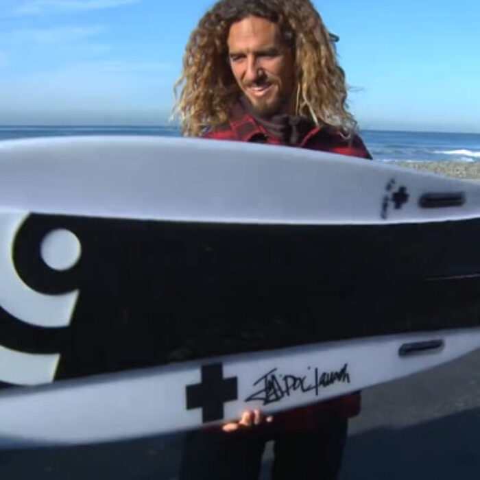Dave recruited style master Rob Machado to put the new invention through its paces in his home town of Encinitas.