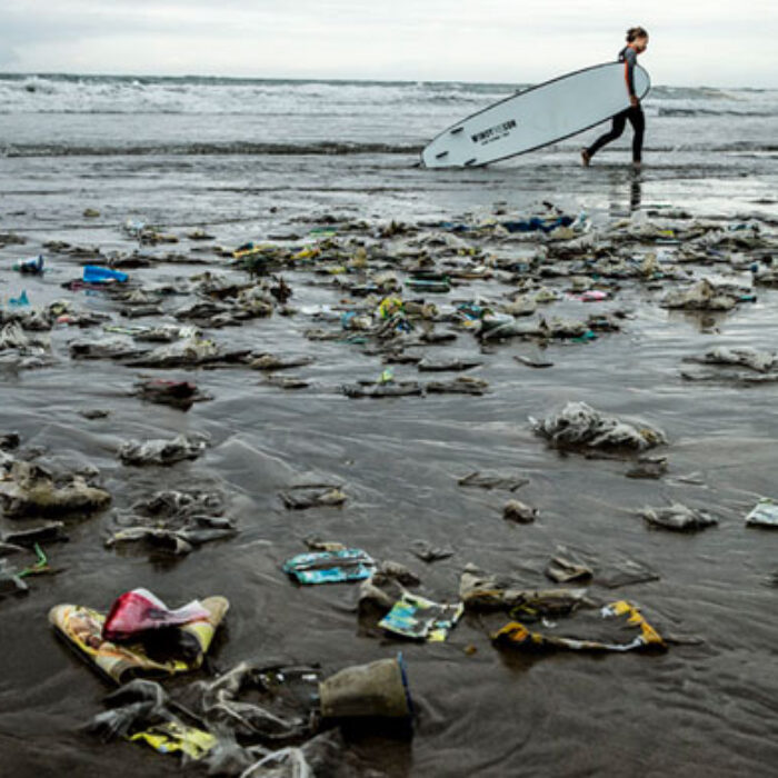 Plastic plagues our beaches.