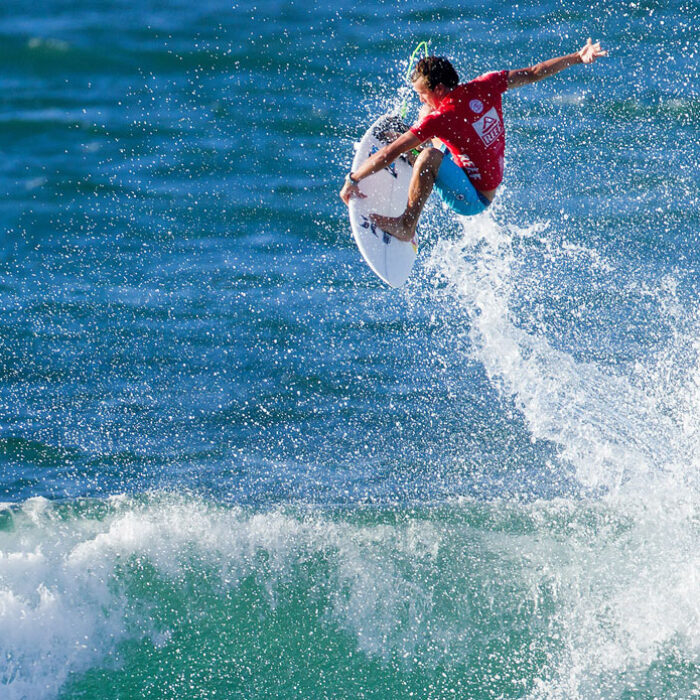 For a place usually better suited to power surfing, the final day at the Reef Hawaiian Pro at Haleiwa turned into a bit of an air show.