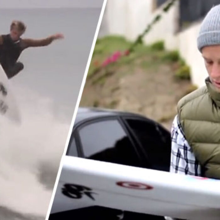 KOLOHE ANDINO RIPPING SMALL WAVES IN SAN CLEMENTE.