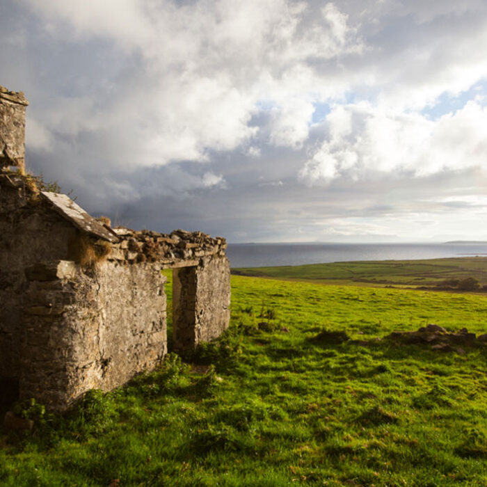 In a small shed built from stones, nestled amongst the rich rolling green farmlands over-looking rural Ireland's Emerald Coast, there is a quaint shaping bay.