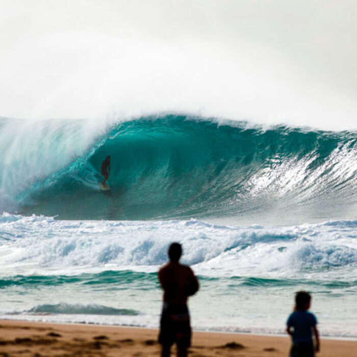 Soon after the contest was called off, everything changed. One of the best free surf sessions in years proceeded to knock the socks off everyone watching.