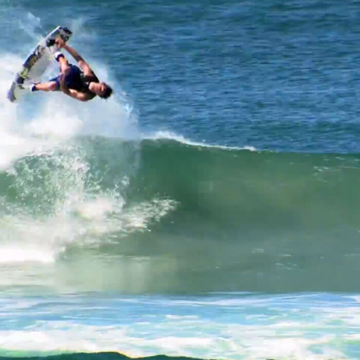 Wakeboarding meets surfing in an epic tow-in session