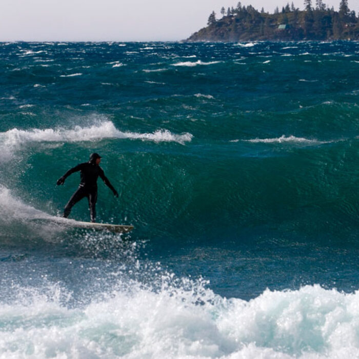 Lake Tahoe: the land of water skiing, snowboarding and surfing?