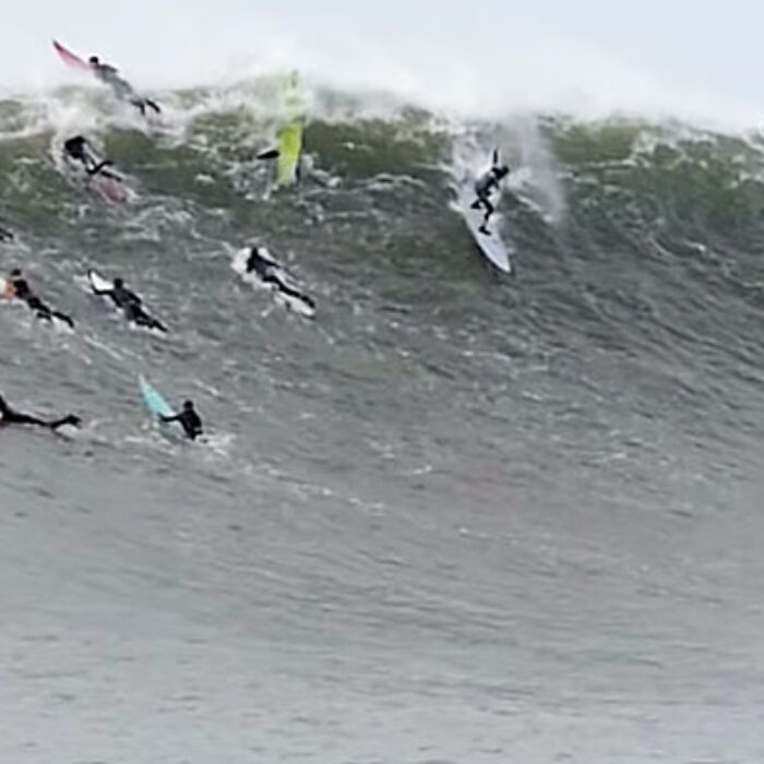 Andres Flores showed up on one of the best days of the year and went super steep and super deep in front of a packed house.