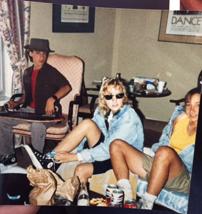 Shawn Martin, Anita and myself.  San Francisco, 1983-ish. We skated everything, Fort Miley, China Banks, bombed hills and partied with Bryce and Tommy and it was fucking epic. Photo: Courtesy of Circe Wallace