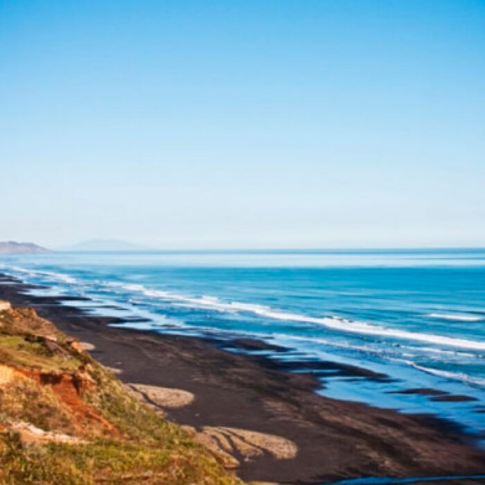 Karioitahi Beach, the scene of the tragedy.