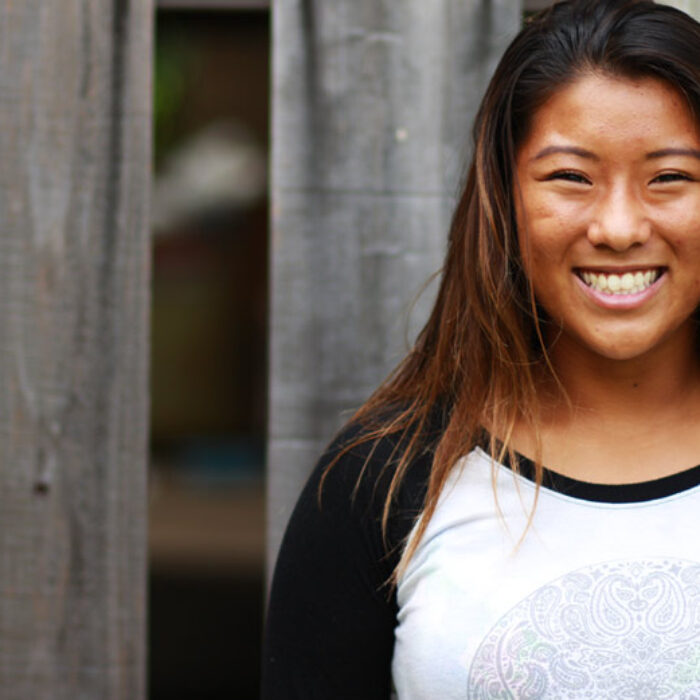 Mahina Maeda is all smiles after nailing an ISA World Juniors championship and an XXL Entry on the same trip.