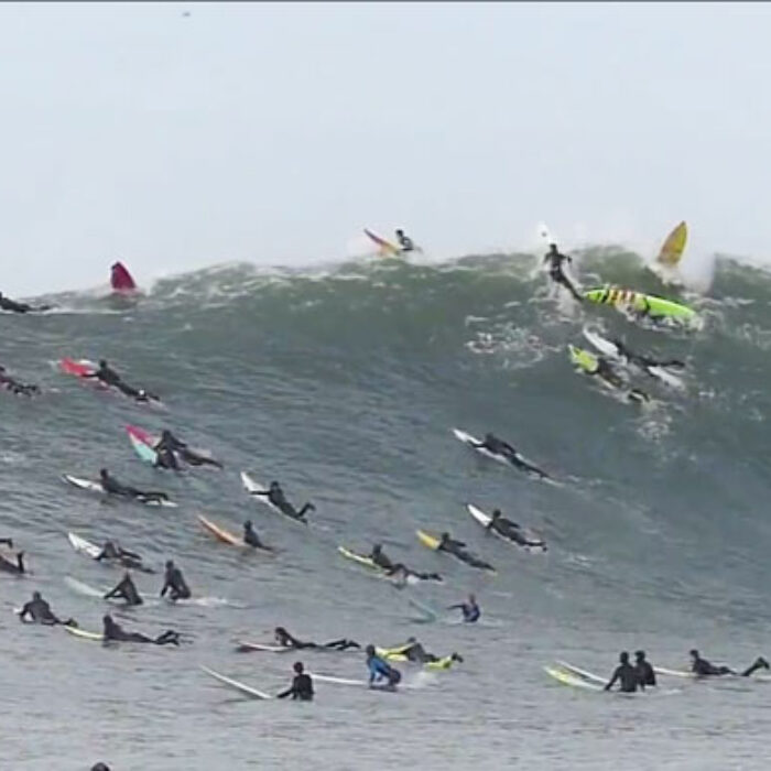 December 20th was a good day at Mavericks. It's one of those waves that draws big wave surfers in from around the world whenever things line up.