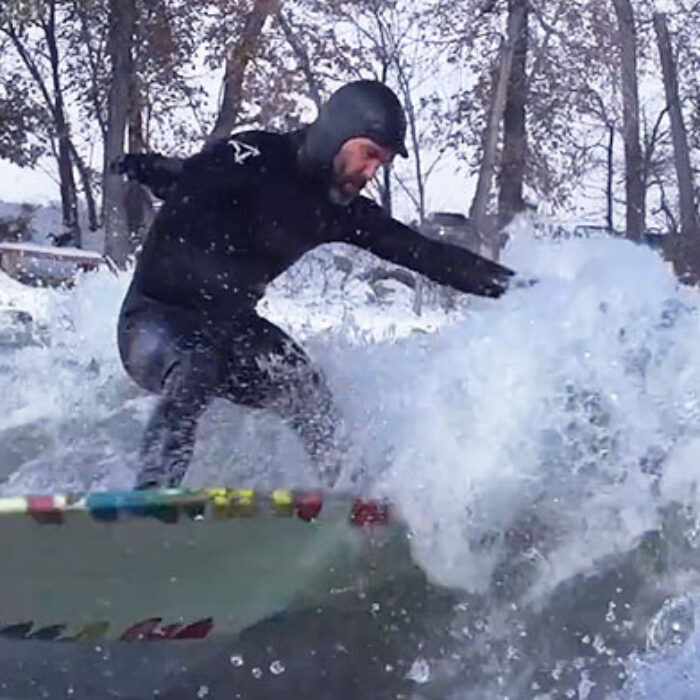 Ever notice how the ones surfing in some of the worst conditions look like they're having the most fun?
