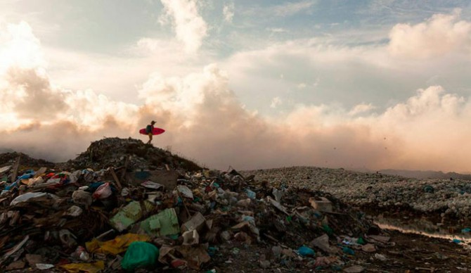 Just pick up one piece every time you surf. It's so easy!