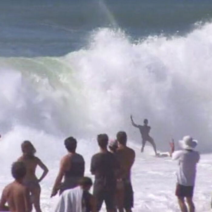 Ouvré's forehand tube riding skills suit Hossegor's sandy death pits to the nines.