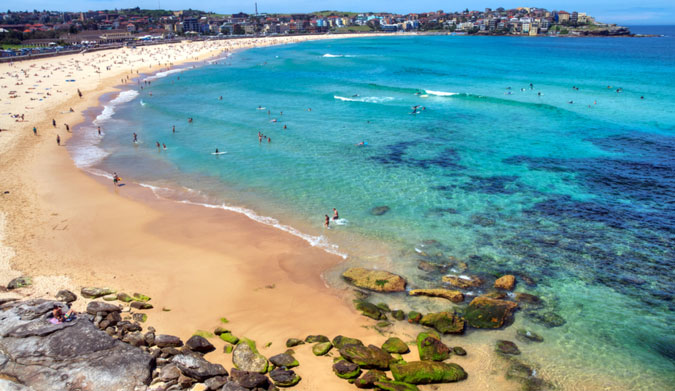 One of the best views in all of Sydney: Bondi Beach. Photo: <a href="www.gopixpic.com">GoPixPic</a>
