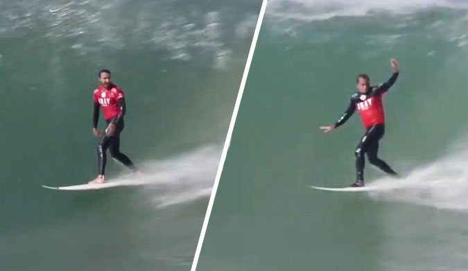 These guys aren't usually ones to claim. However, with surfing like this, anyone would have claimed. Photo: ASP