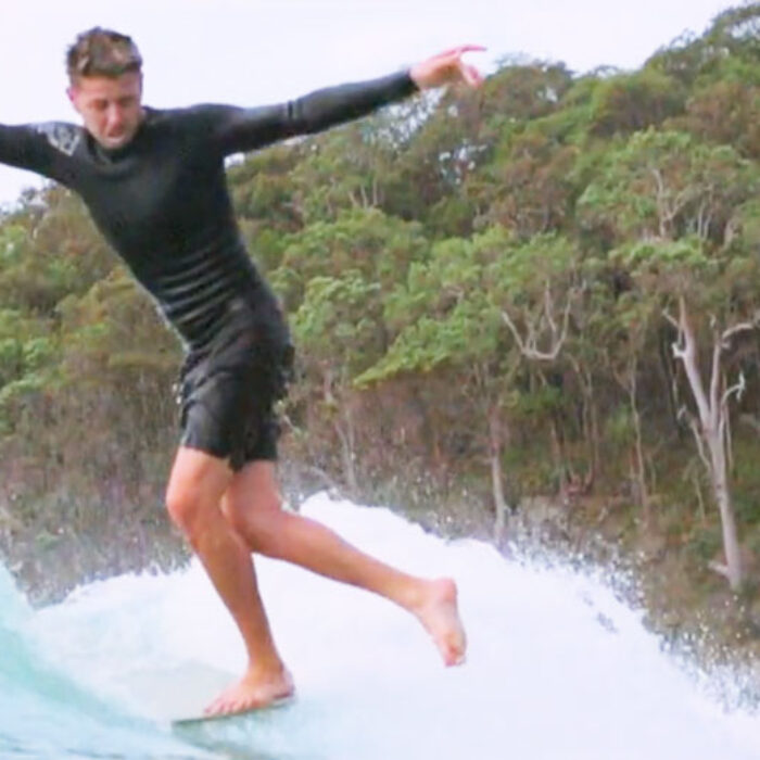 Dane Peterson Dancing on water in Eastern Australia.