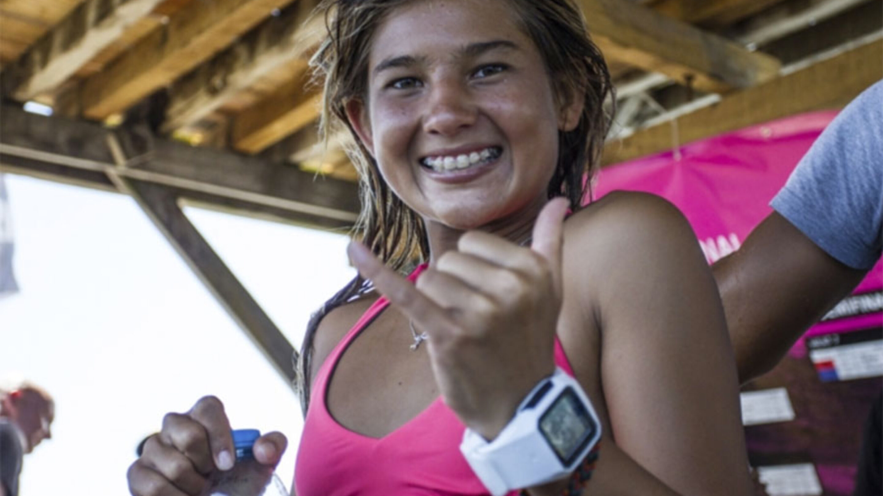 Rip Curl GPS watch sharing the stoke.