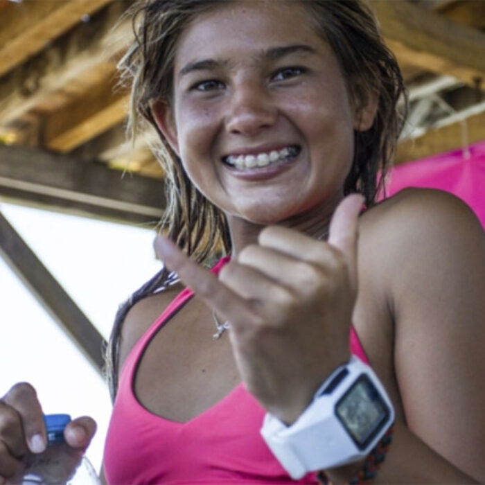 Rip Curl GPS watch sharing the stoke.