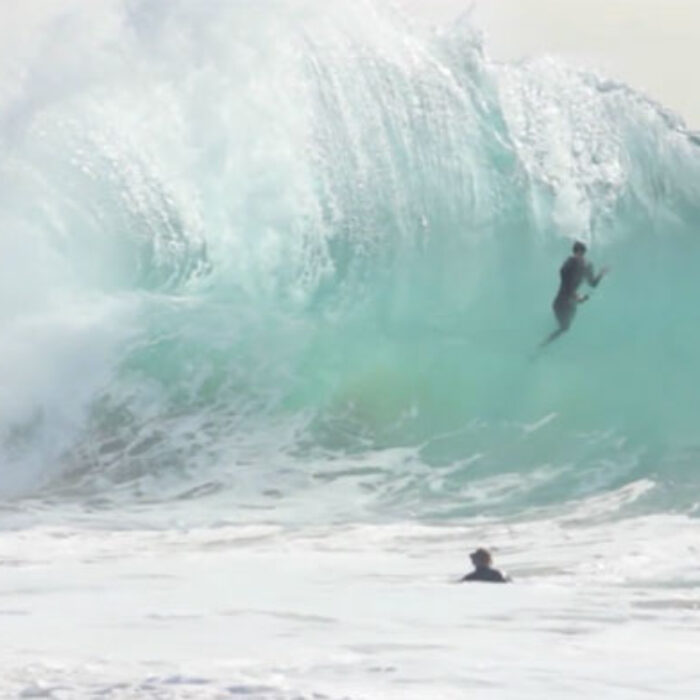The Wedge late south swell in the winter.