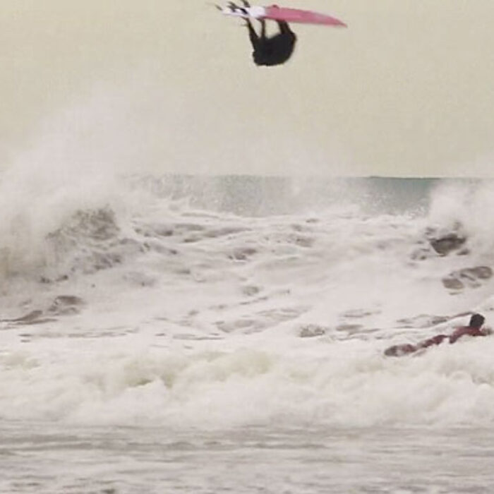 Hector Santamaria is quite possibly the most surf-stoked, happiest person anywhere.