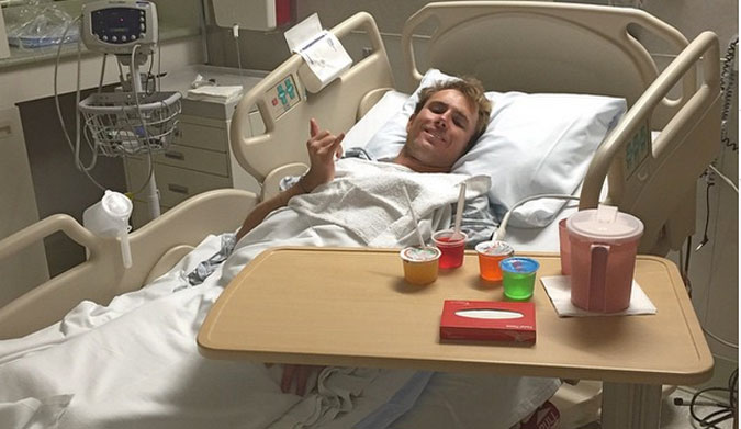 Torrey Meister, all laid up and spleen-less.