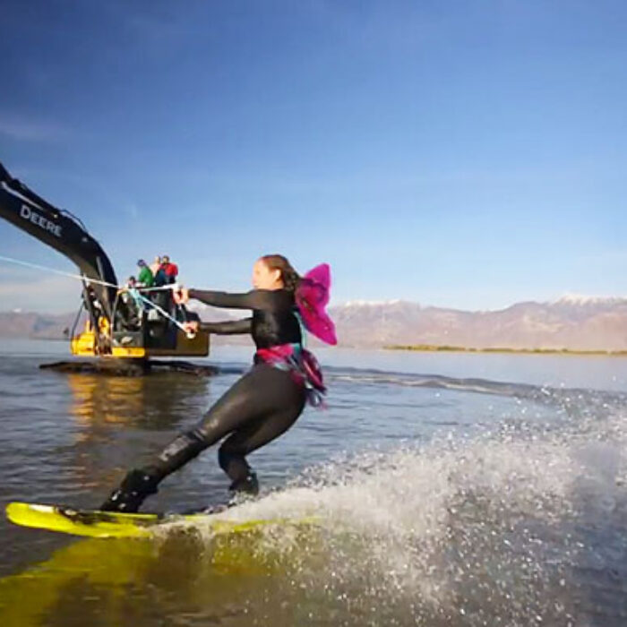Excavator Wakeboarding Looks AWESOME