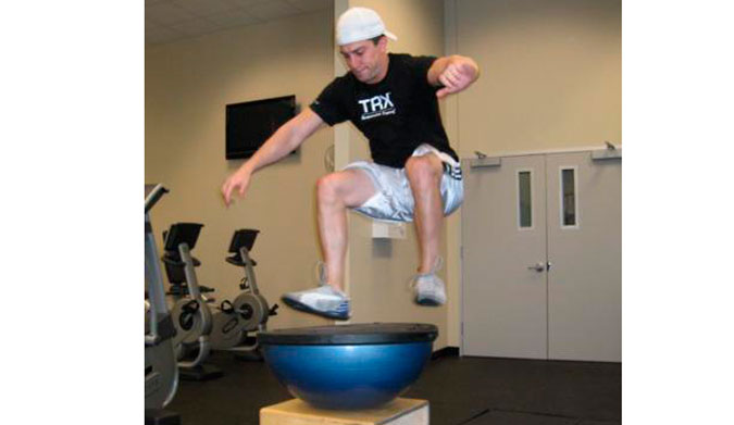 Not the safest workout routine.